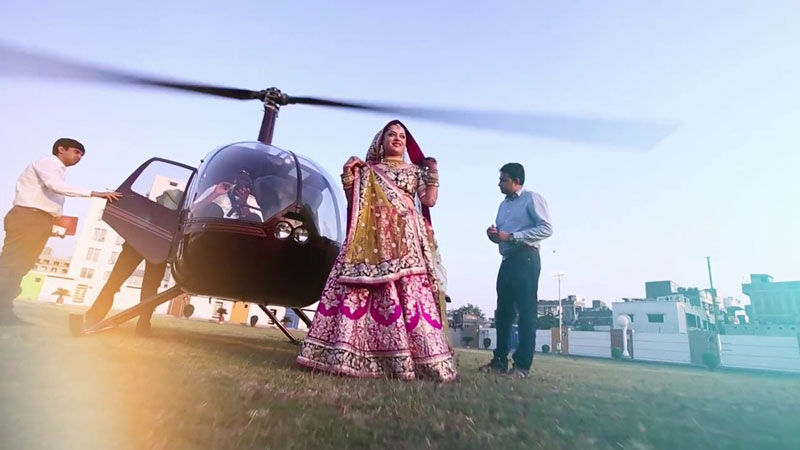 Wedding Helicopter Service in India